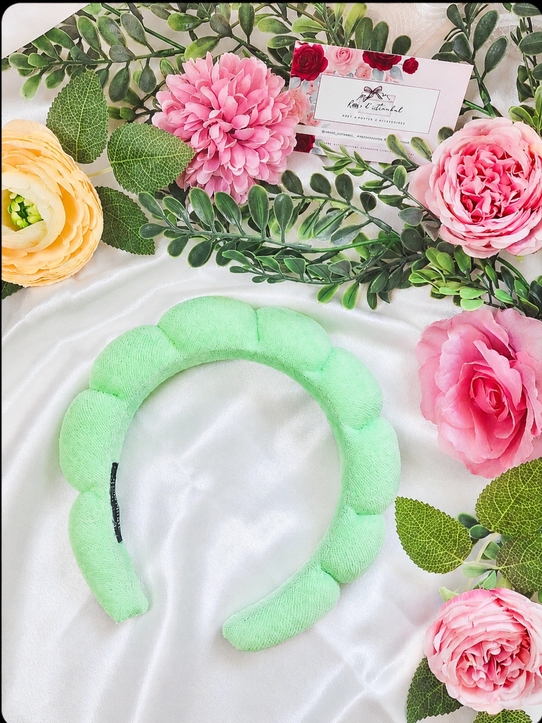 Bandeau Matelassé - Vert Pistache